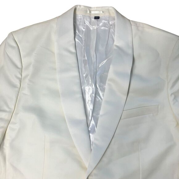 J Crew Dinner Jacket Mens 46L Off White Ludlow Slim Fit Italian Wool A7132 *Read - Picture 2 of 16